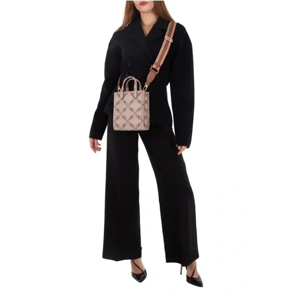 Michael Kors Tan and Brown Logo Tote - Picture 7 of 9